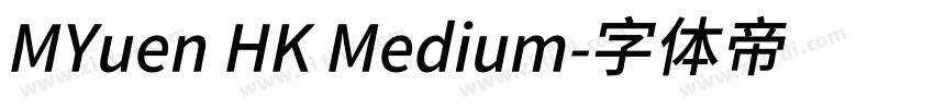 MYuen HK Medium字体转换